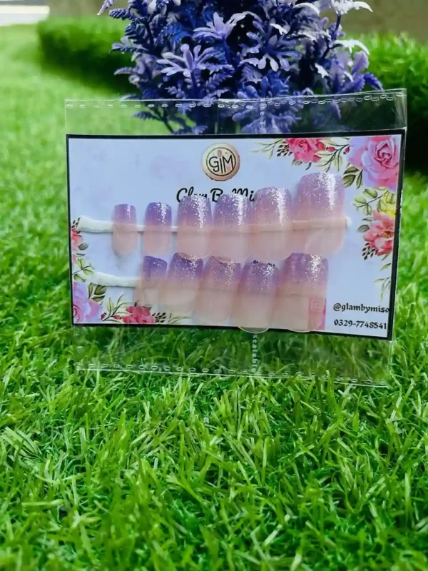 Dreamy Lilac & Floral Press-On Nails